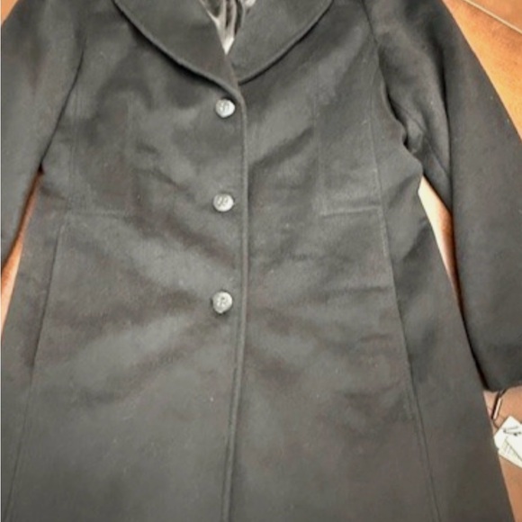 Calvin Klein Cashmere Wool Blend Coat - Picture 2 of 6